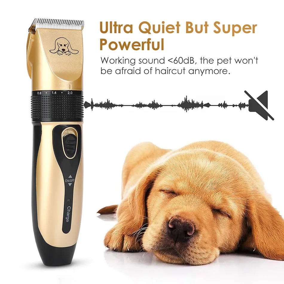 USB перезаряжаемая машинка для стрижки домашних животных набор 5 в 1 электрическая