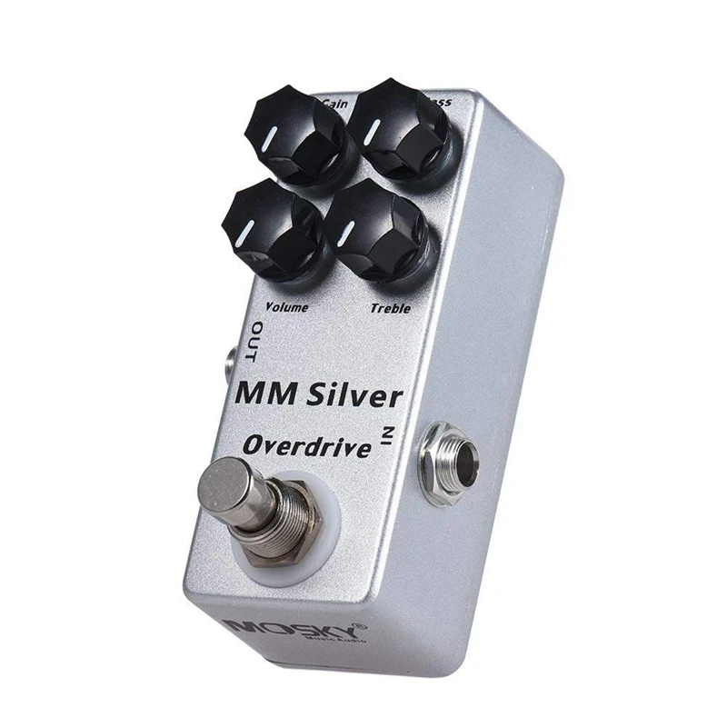 

2x MOSKY MM Silver & Deep Blue Electric Guitar Overdrive Effect Pedal Full Metal Shell True Bypass
