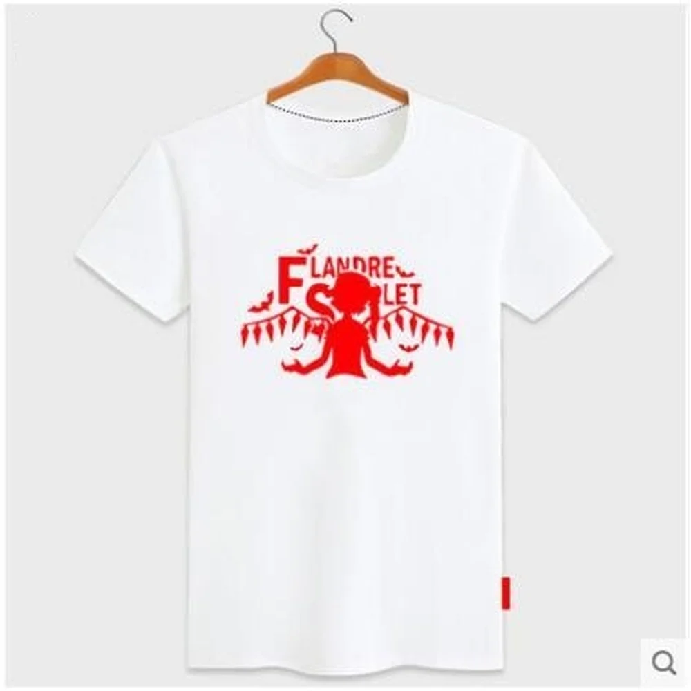 Аниме Cos TouHou Project фландрин алый плохое яблоко хлопковая Повседневная футболка