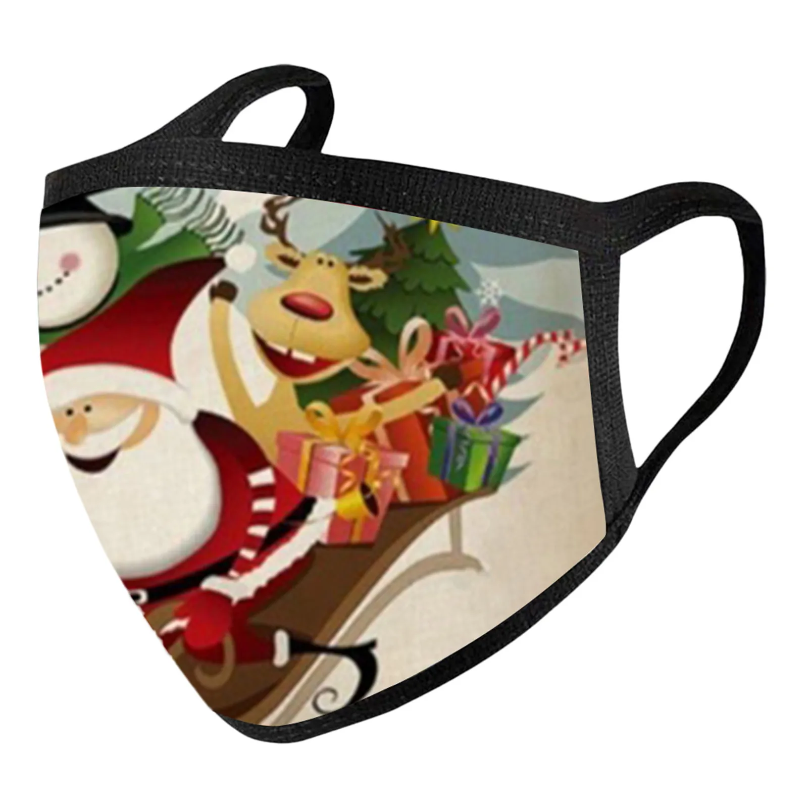 

Маскарадная маска на Хэллоуин Рождественская маска для лица для детей, повязка на голову, бандана, многоразовая маска для лица, Mascarilla Navidad, д...