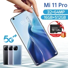 Global Version 7.3 Inch 5G Smartphone with 16GB+512GB Large Memory for Xiaomi Mi 11 Pro Cellphone Huawei Samsung Mobile Phone