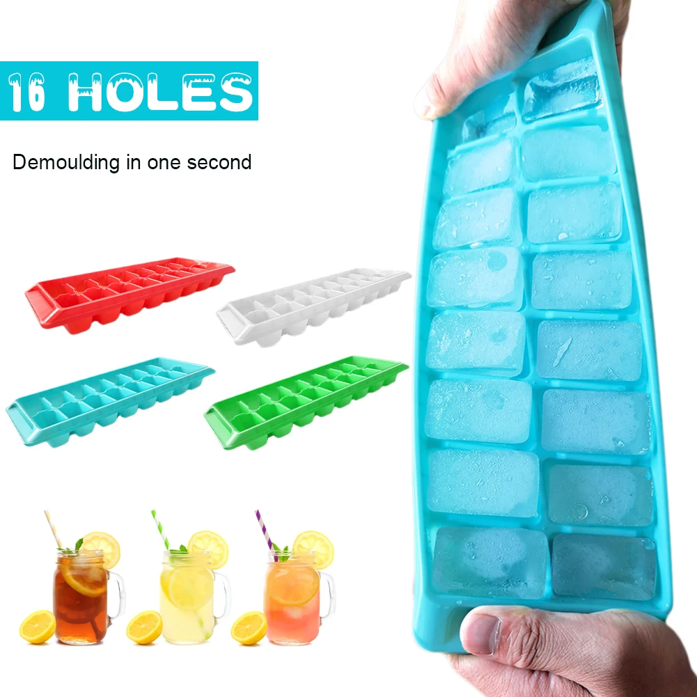 Форма для подноса кубиков льда с 16 отверстиями легко снимается большая форма