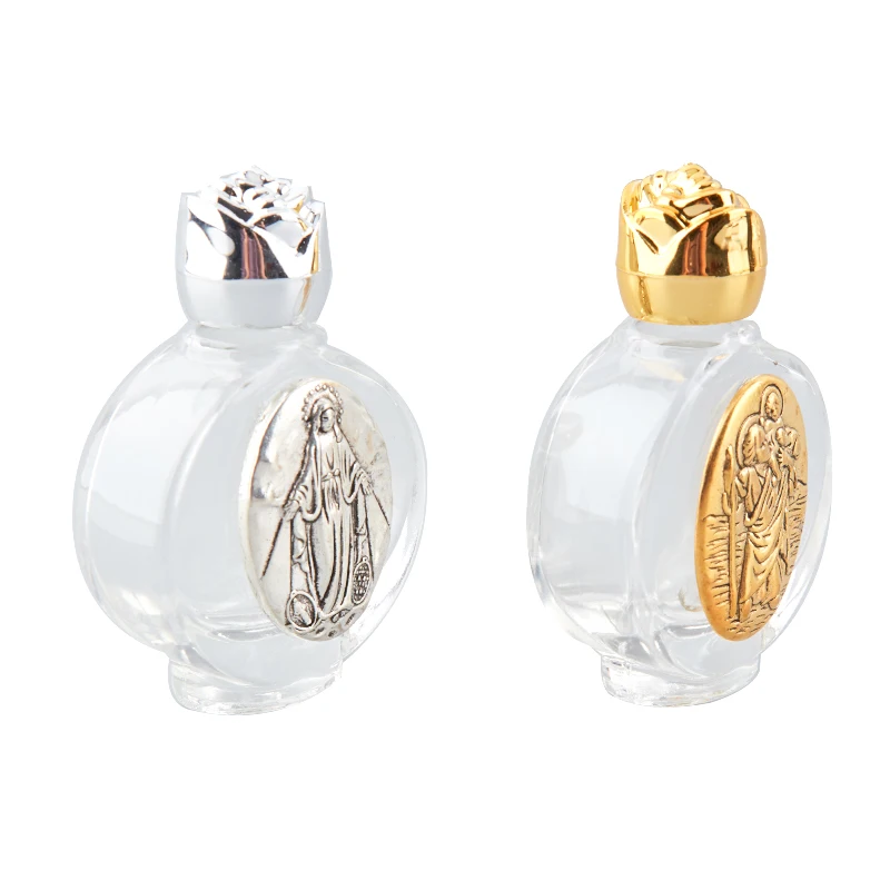 Пустая бутылка для святой воды с Иисусом религиозного Креста принадлежности