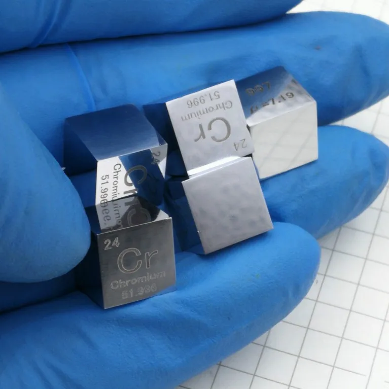 

10mm Cr99.7% Chromium Cr Cube Periodic Table Of Elements Cube Hand Made Science Educational DIY Crafts Display