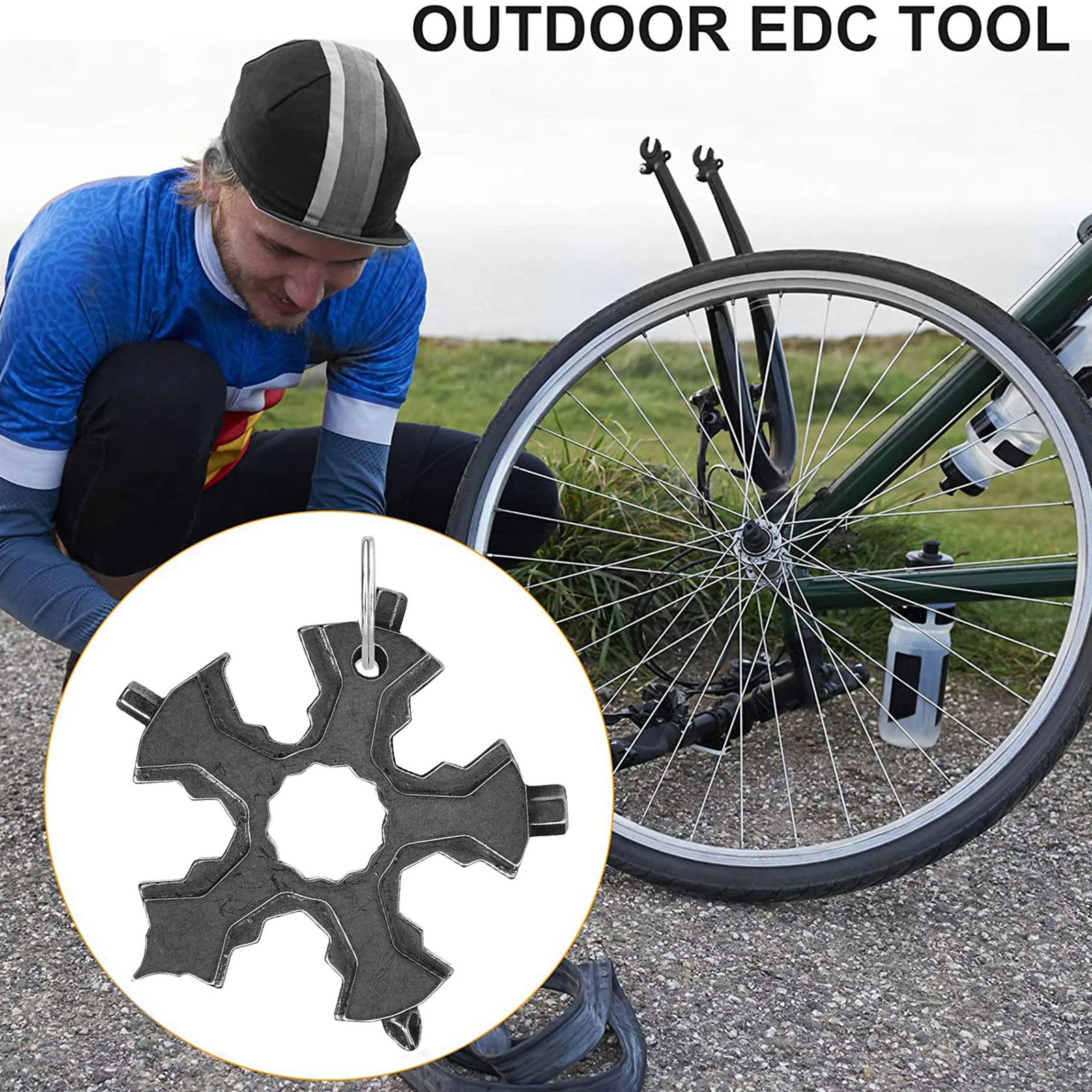 

Снежинка отверток гаечный ключ для ремонта брелок Подарочный на день рождение