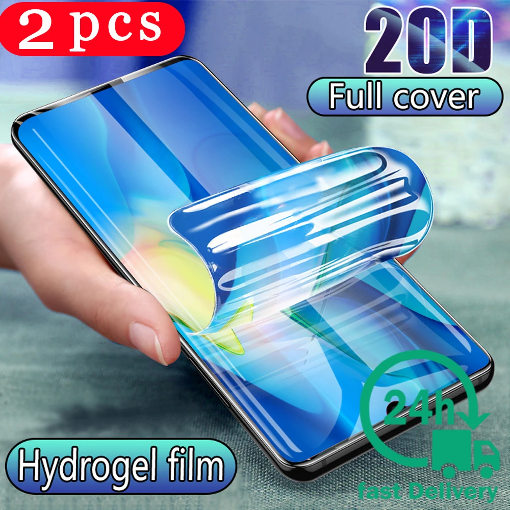 

2Pcs soft full cover hydrogel film for huawei mate 9 10 20x 20 lite mate 30 pro protective film phone screen protector Not Glass