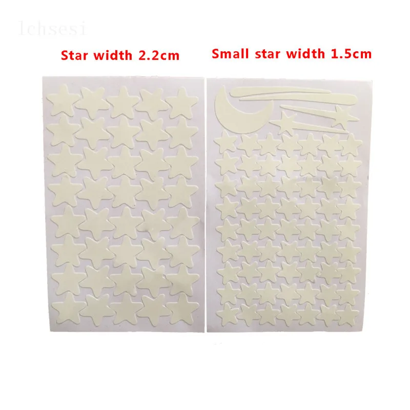 1 шт. светится в темноте Стикеры световой с изображением луны и звезд &quotсделай