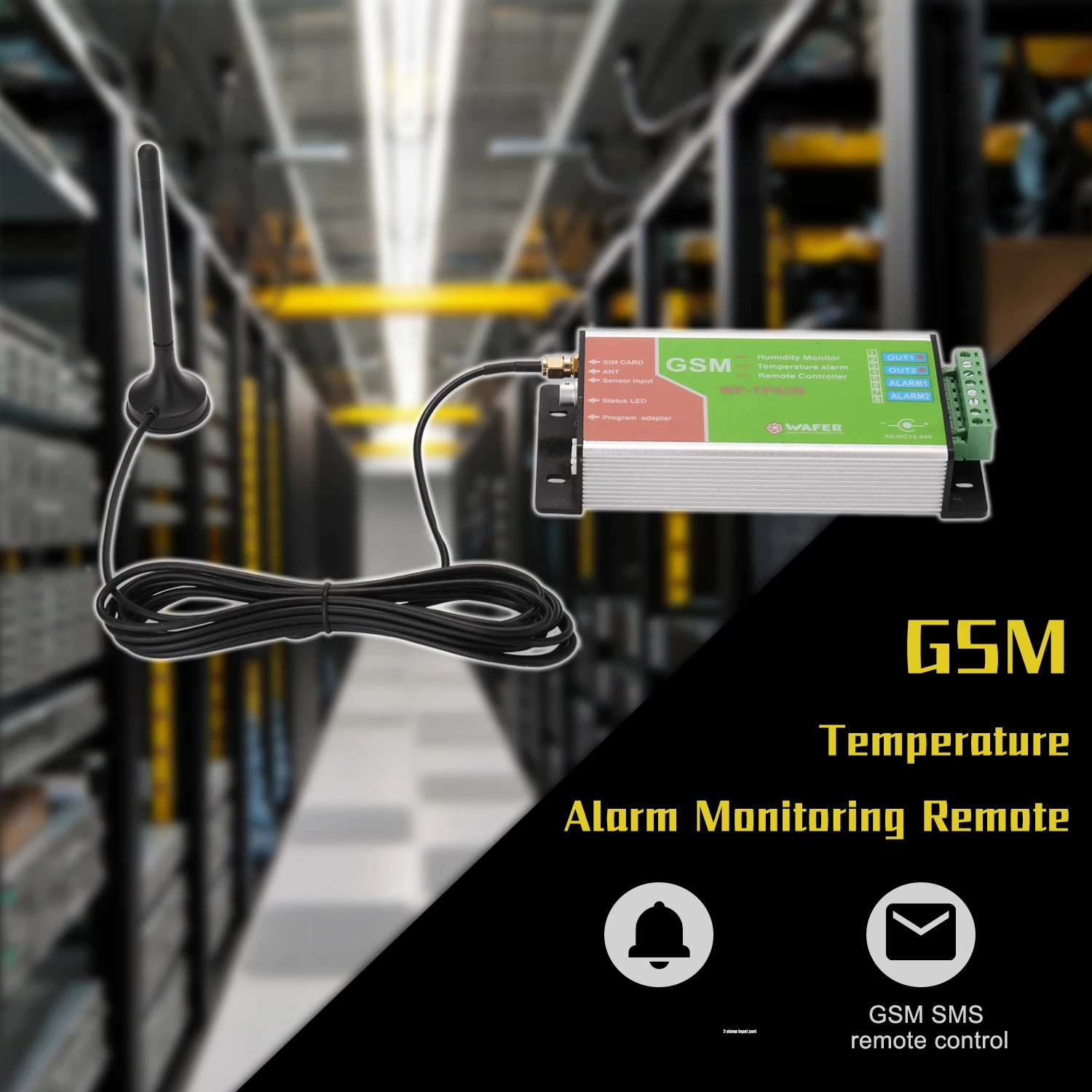 GSM Temperature Monitoring SMS Alarm Report Email Data Log Two Relay Output And Input Port | Инструменты
