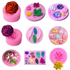 Силиконовая 3D форма в виде ромашки, розы, лотоса, цветок, помадка, украшение для торта, шоколада, мыло с запахом печенья Полимерная глина-смола, формы для выпечки, инструменты