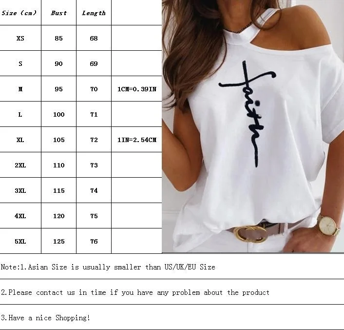 

5XL Plus Size Summer White T Shirt Women Top Pure Cotton Letters T Shirts Blue Loose Clothes Sexy Halter Collar T Shirt Camisas