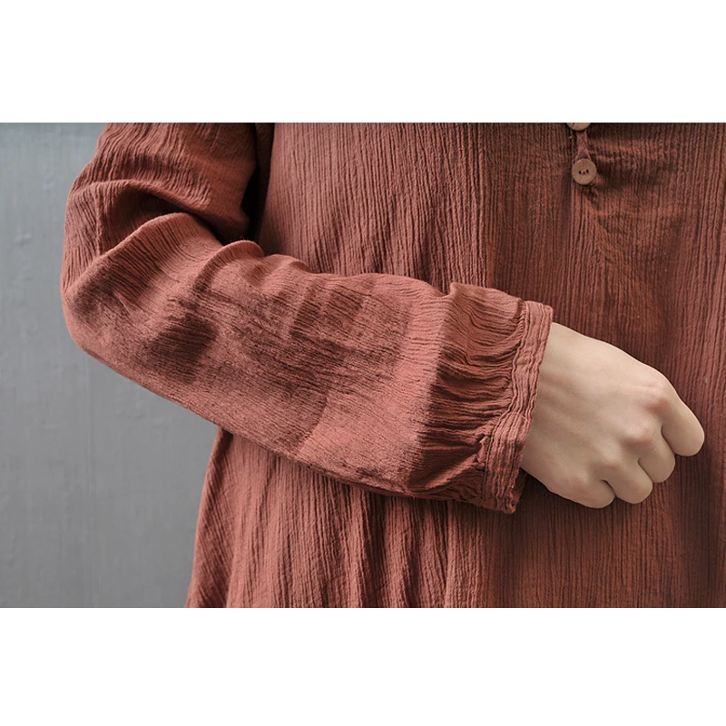 5XL 2021 женские деревенском стиле этнические бохо из хлопка и льна Платье макси с