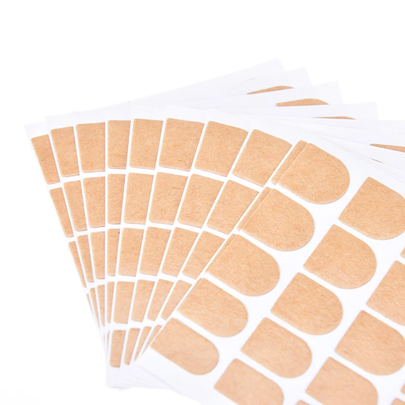 10 листов прозрачных ложных кончиков для ногтей двухсторонний клей Липкая лента