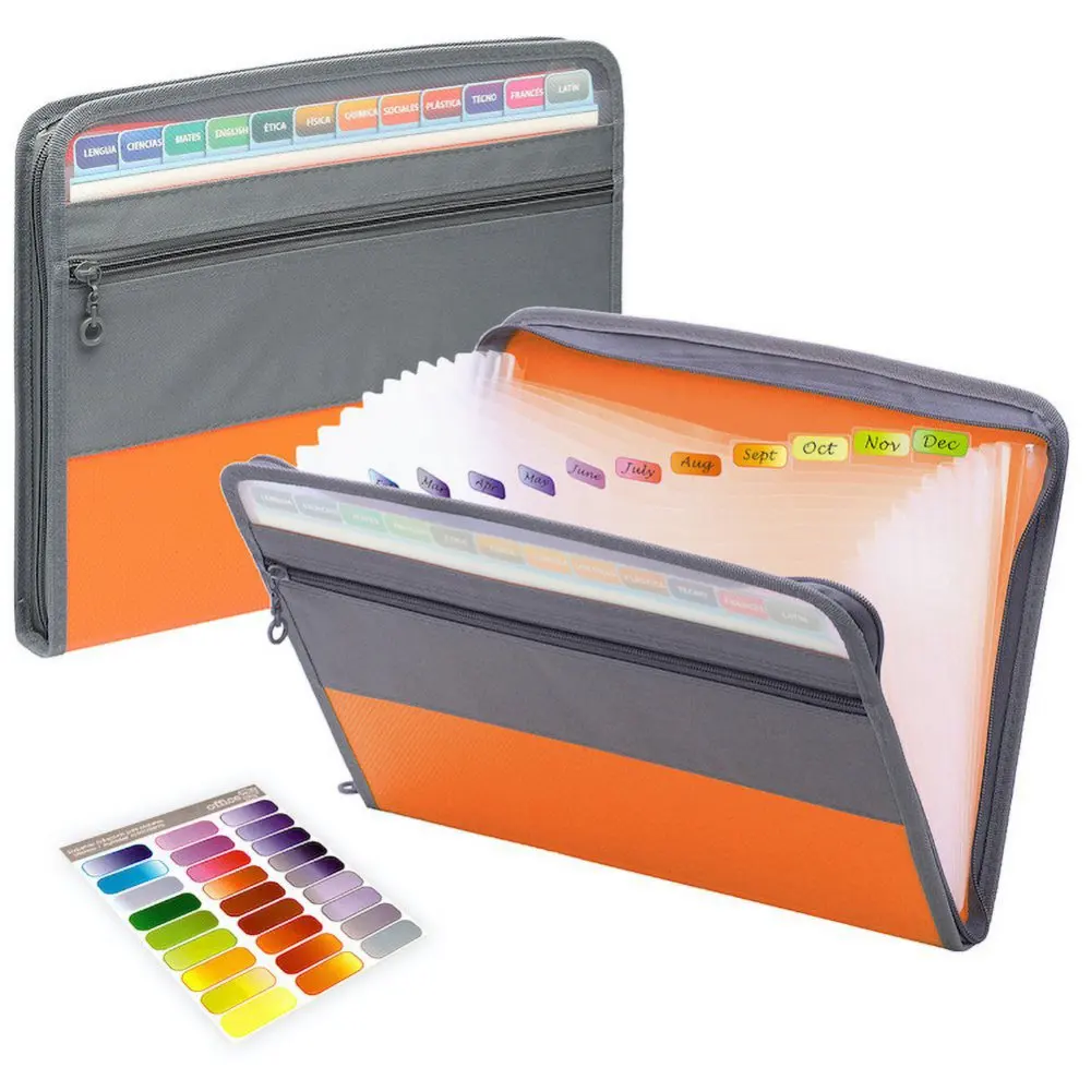 

Wholesale Expanding File Folder 13 Pocket Expanding Wallet Accordion File Folder A4 Paper Size Document Organizer