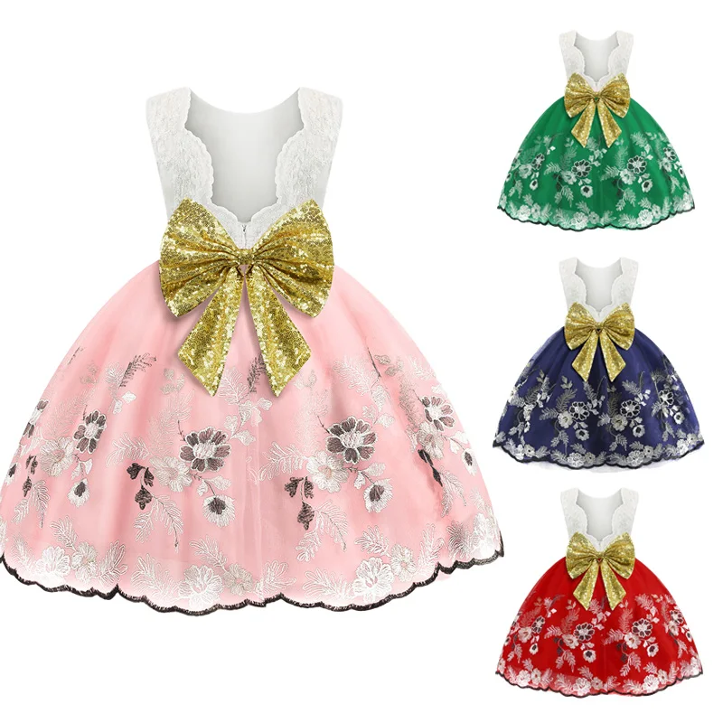 

Детское кружевное вечернее платье-пачка принцессы с блестками для девочек детское платье для крещения и карнавала