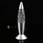 3D ракета, многоцветная меняющая цвет Лавовая Лампа, RGB Светодиодный светильник с блестками для вечерние, настроения, ночник, рождественский подарок, прикроватная Ночная лампа, интересная новинка