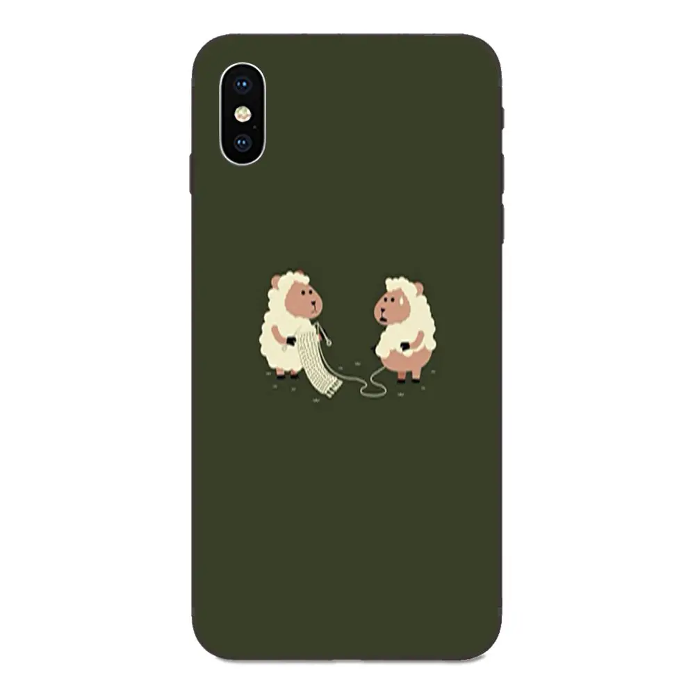 Мягкий чехол для Xiaomi mi x Max Note 2 2S 3 5X6 6X8 9T SE A1 A2 A3 CC9e Lite Play Pro F1 мультфильм nimal овечка