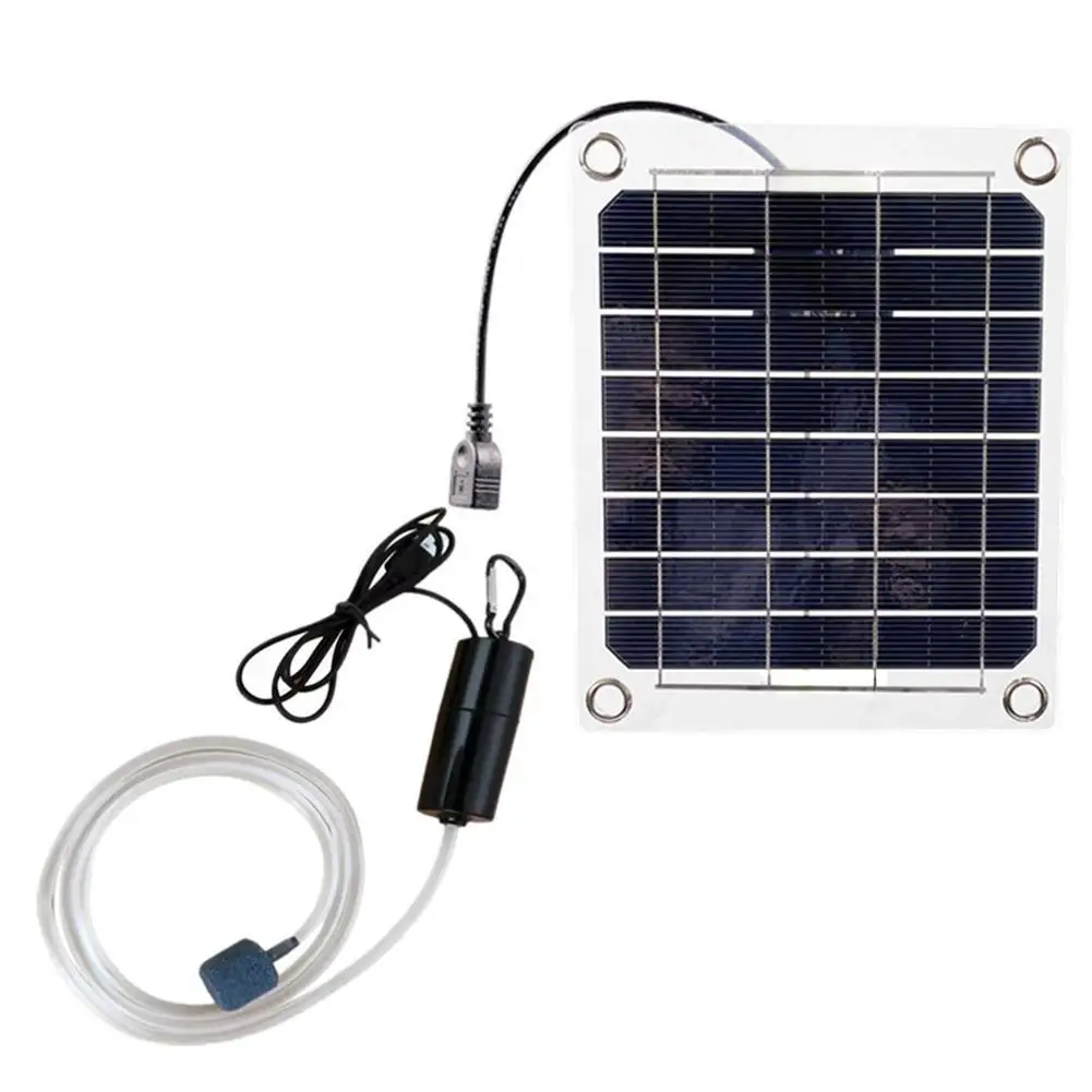

Monocrystalline Silicon 20W outdoor aquarium fish tank oxygen pump Solar Power Aquarium Pump portable USB aerated fish supplies