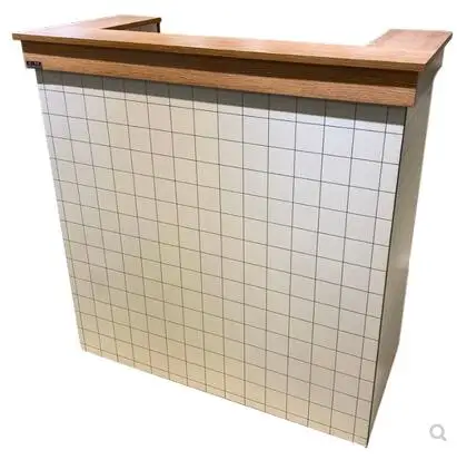 

Modern simple clothing store wood grain cashier beauty salon bar cashier front desk