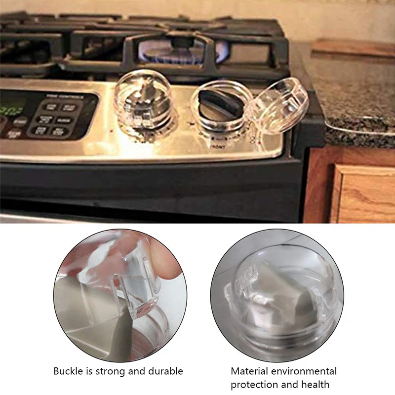 

4/3/2/1 piece kitchen oven gas stove button cover knob switch protective cover protector safety lock cover kitchen accessories