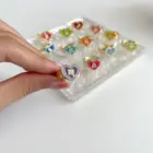 Y2K новинка, Женское кольцо со знаками Зодиака, винтажные цветные кольца с двойным любовным сердцем и 12 созвездиями для женщин и девушек, модные украшения