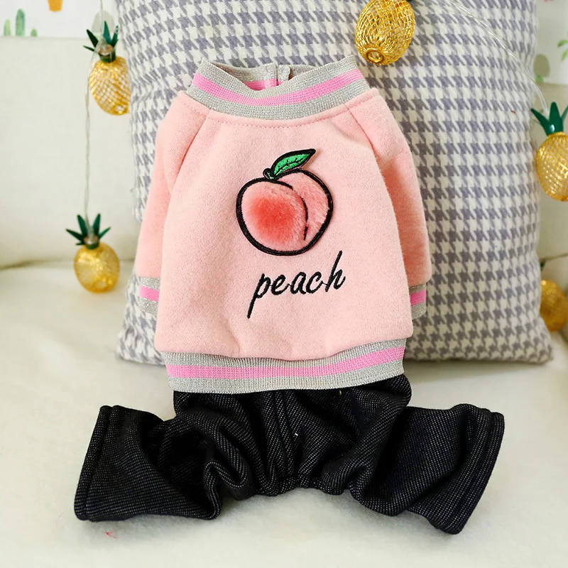 PETCIECLE Pet платье плюшевый Померанский Бишон Удобная Осенняя Модель Милая вышитая