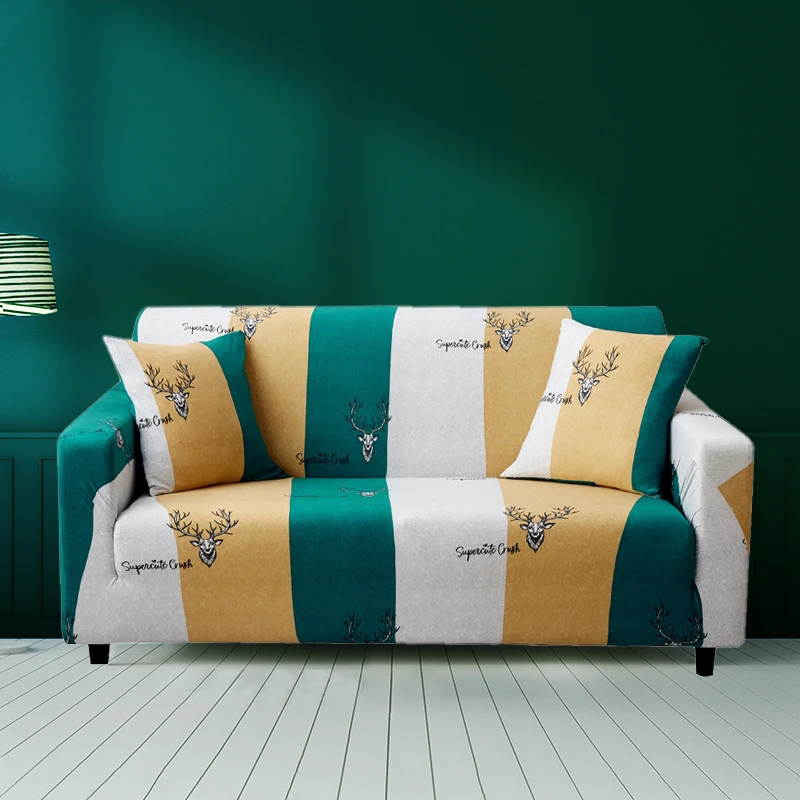 [Бесплатный чехол для подушки 1 шт.] Чехол Эластичный гостиной секционный дивана