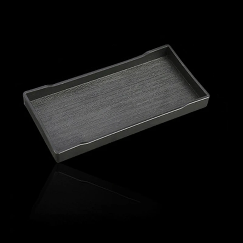

Creative Hotel Melamine Tray Black White Rectangular Hotel Melamine Tray Water Cup Tea Tray Plastic Room Washing Storage Trays