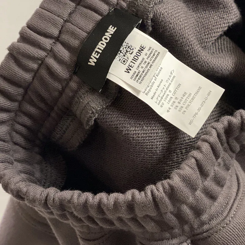 

Classic Solid Color We11done Sweatpants Men Women 1:1 Best Quality Vintage Trousers 2021 Loose Joggers WELLDONE Pants