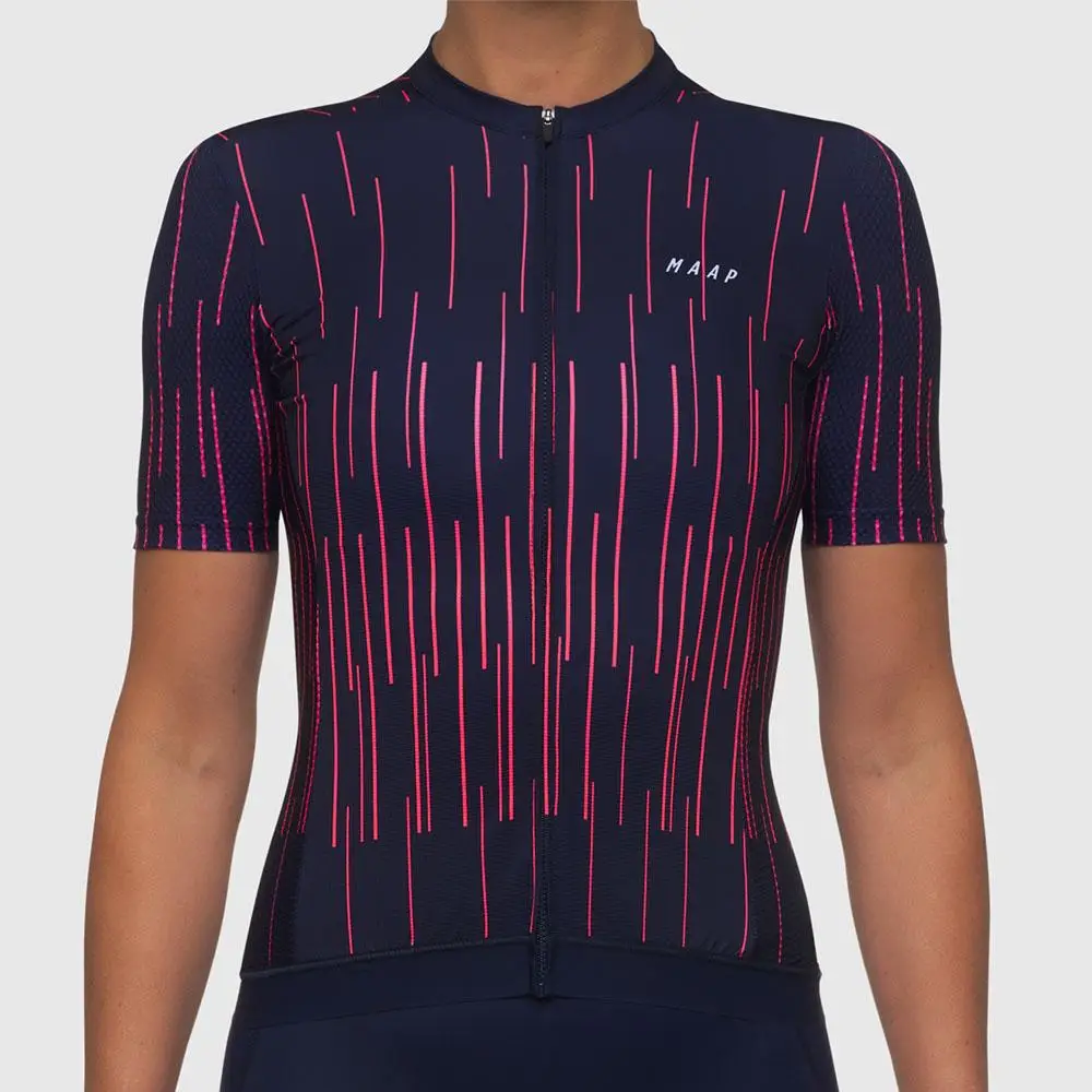 Новинка 2020 Женская веломайка MAAP Pro Team с коротким рукавом велосипедная одежда для