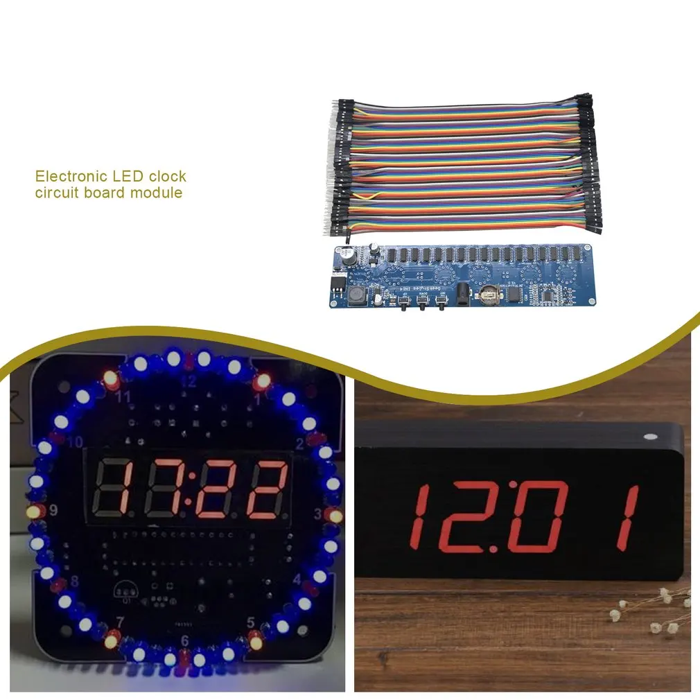 STM8S005 Control DC 12V 1A Electronic IN14 Nixie Tube digital LED Clock gift Circuit Board PCBA RGB Lamp Chip IC Micro USB | Обустройство