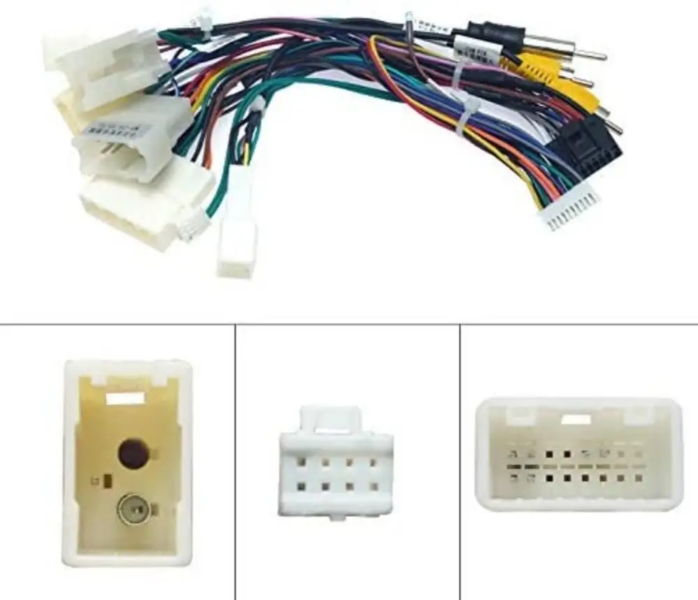 Автомобильный Головной блок 16Pin адаптер кабеля питания с коробкой Canbus для Android