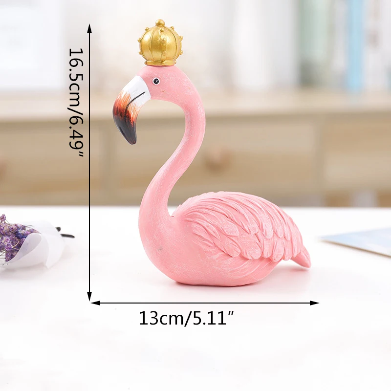 

Nordic Home INS Flamingo Ornament Birthday Gift Flamingo Resin Handicraft Decoration Living Room Office Table Decoration