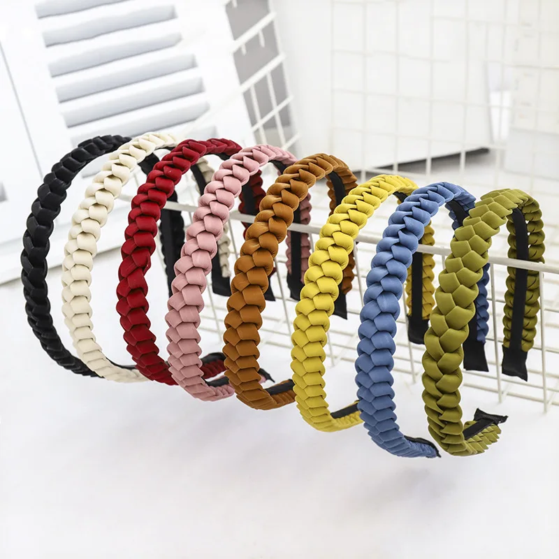 2020 винтажная плетеная повязка на голову с ободком Женская аксессуары для волос