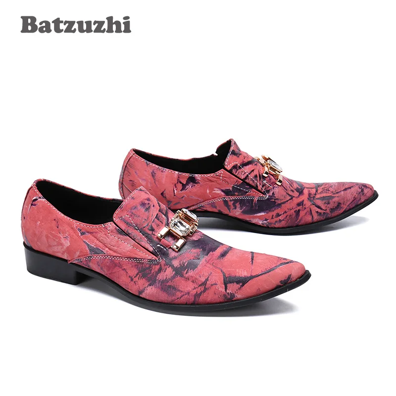 Мужская официальная обувь Batzuzhi дизайнерская кожаная деловая модные мужские