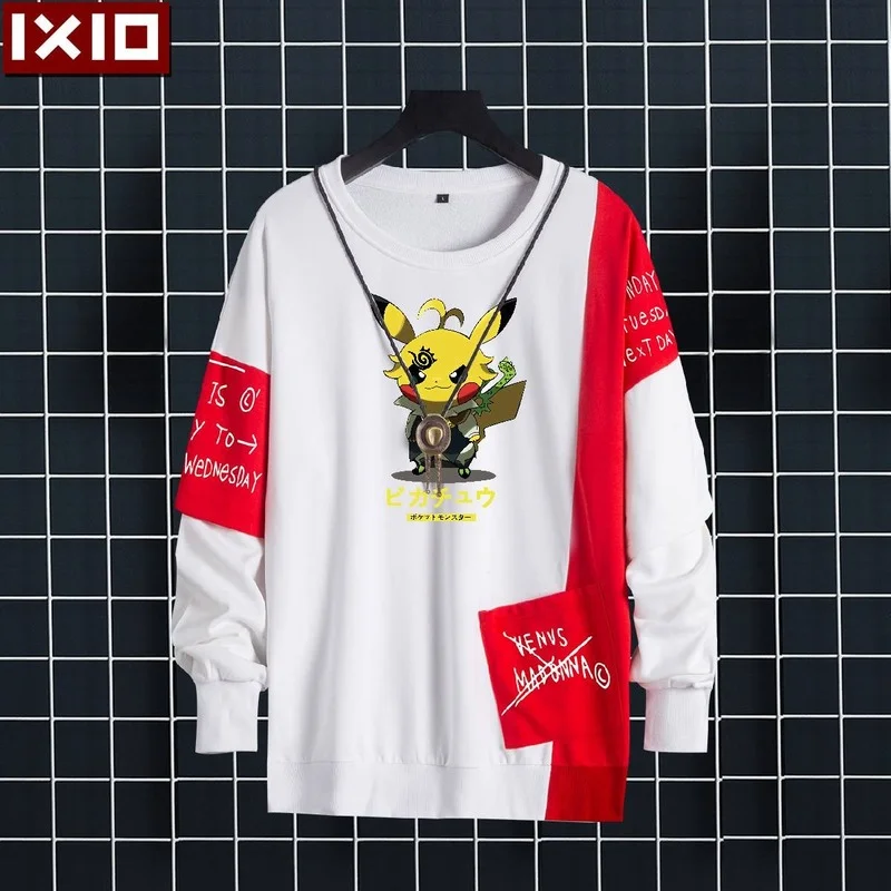 

Свитер с изображением покемона Пикачу из аниме, мужская и женская одежда, футболка на осень и зиму, рождественские подарки на день рождения