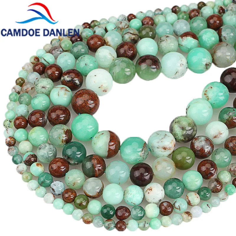 Бусины Из Натурального драгоценного камня австралийские хризопразы нефриты