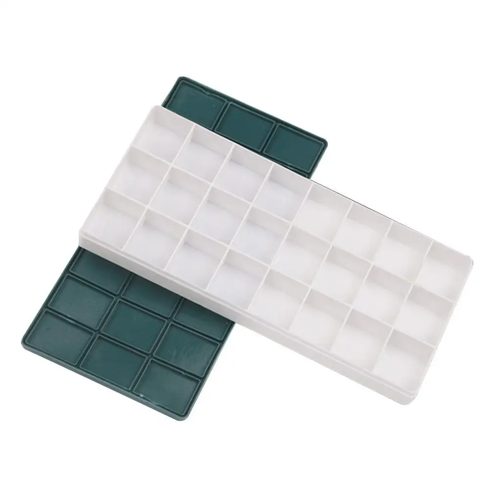 

1pcs 10/12/24/46/50 Grids Palette Art Paint Plastic Drawing Tray Color Palette for Oil Watercolour