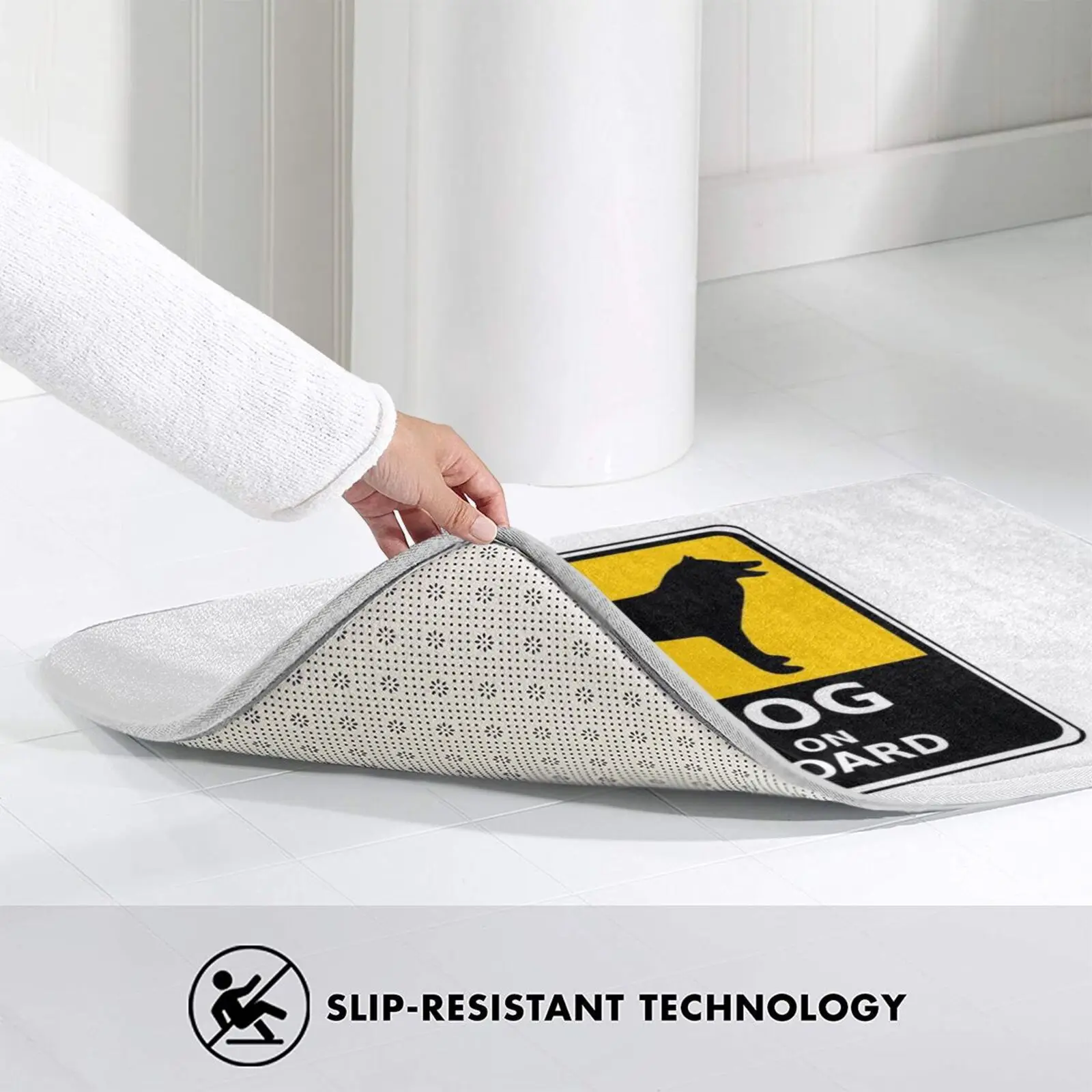 

Dog On Board Sing Carpet Mat Rug Cushion Soft Dog On Board Dog Dogs Shield Note Sign Dog Sign Dog Love Dog Lover