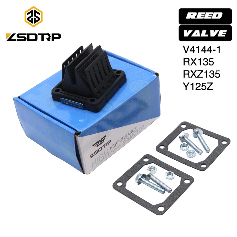 Впускной тростниковый клапан ZSDTRP из углеродного волокна для YAMAHA RX135 RXZ135 Y125Z, впускной тростниковый клапан для мотоцикла, тростниковый клапан
