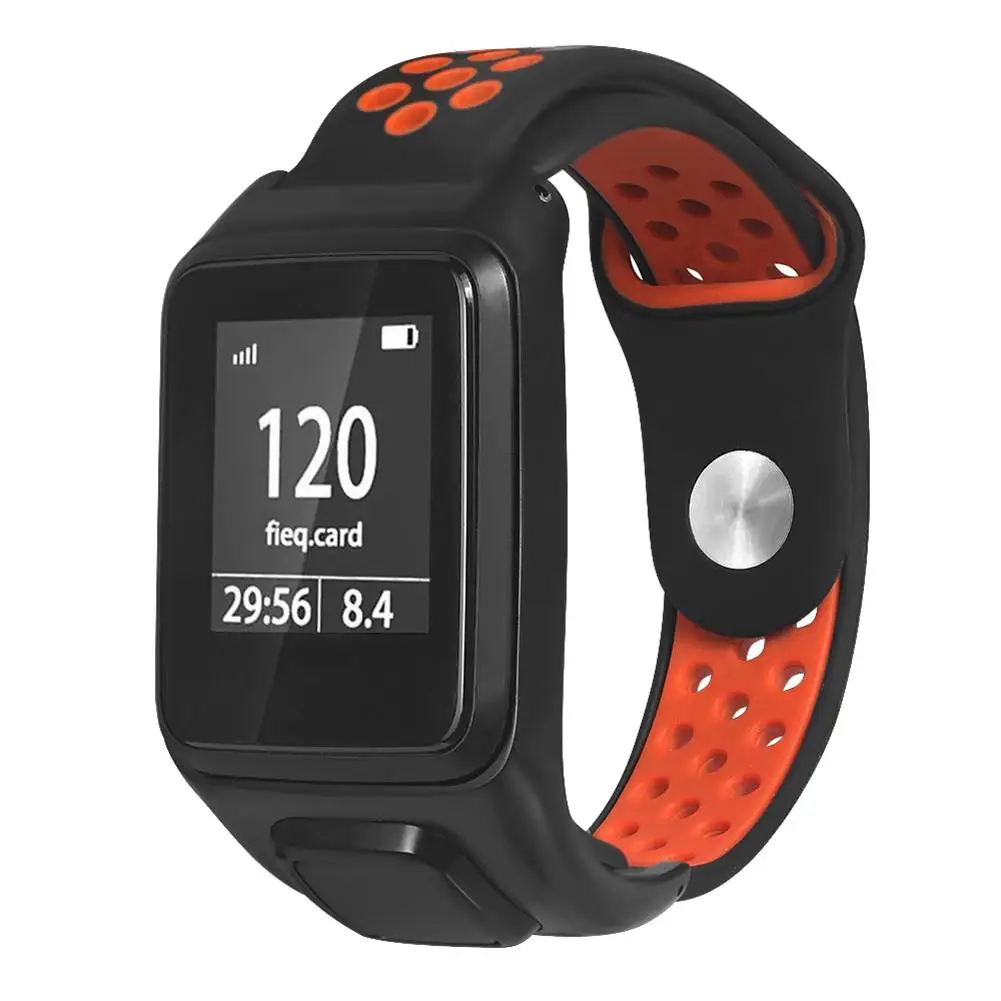 Силиконовый сменный ремешок для часов TomTom Runner 2 3 Spark GPS спортивные часы Смарт