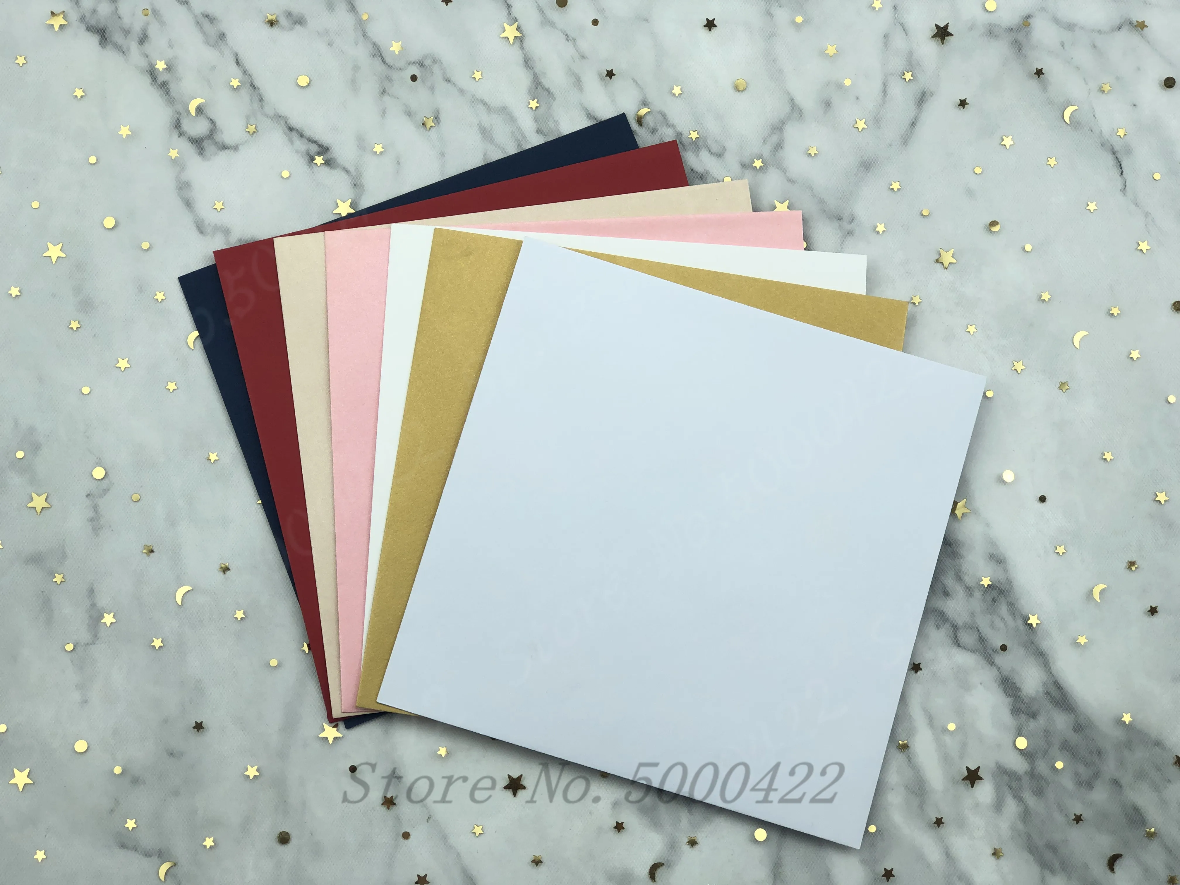 

50pcs Envelopes Square 160X160mm Wedding Envelope Gift Card Colorful Envelope Set use to loaded Greeting Invitation Cards