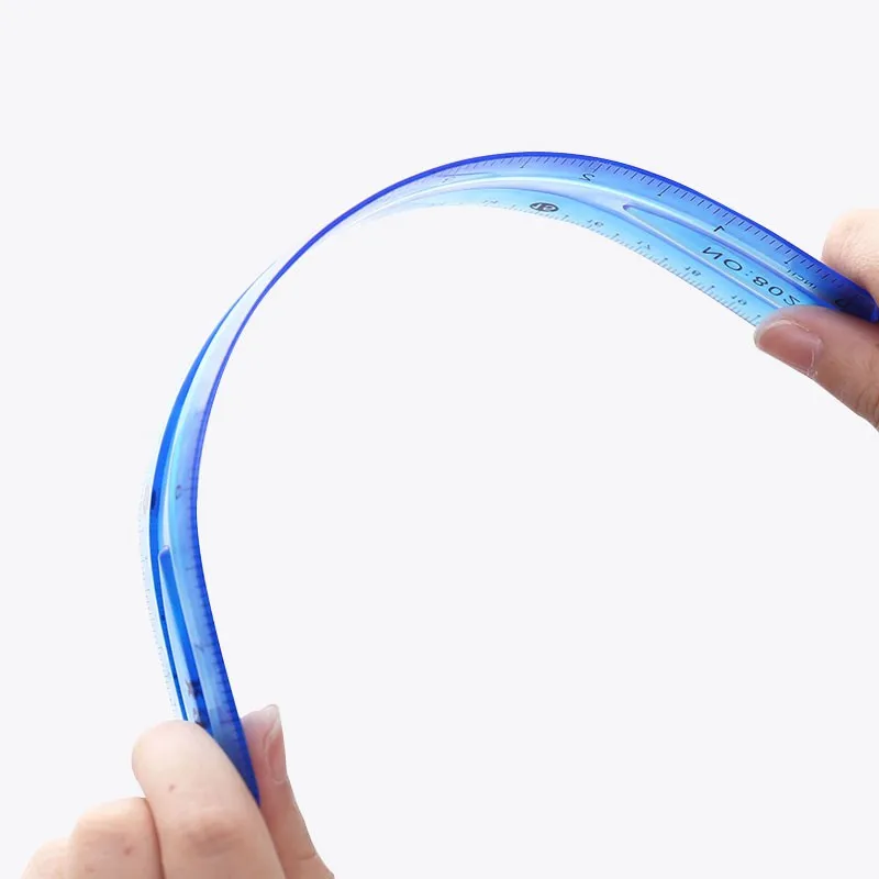 20 см пластиковая прямая Линейка супер эластичная Студенческая Канцтовары для