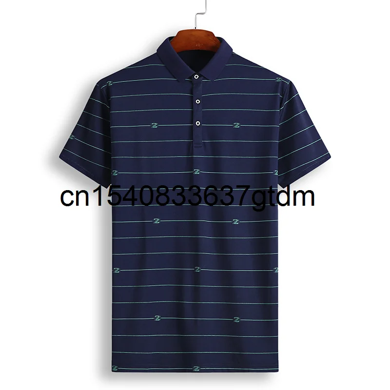 

Summer new men's fattening plus size short sleeve T-shirt young men's fat fashion casual stripe printing short sleeve