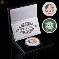 usa honor country silver coin proudly served proud army veterans silver military token collectible coin wluxury box