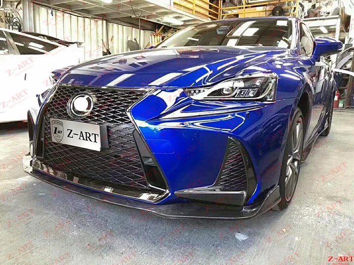 Z ART углеродное волокно аэродинамическим комплектом для Lexus IS 2017 2019 тюнинг пакет