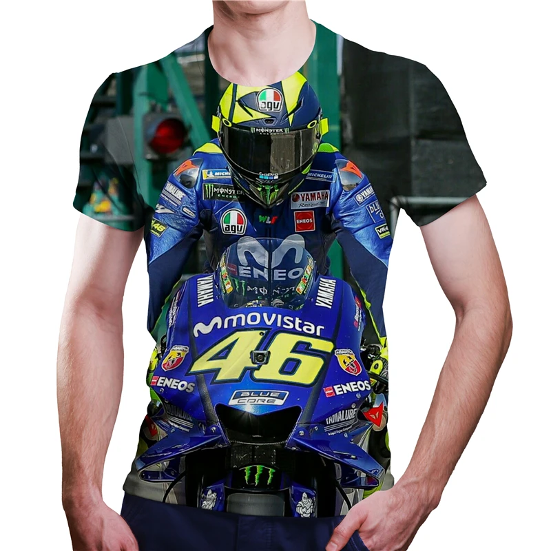 

2021 Men's Summer New Motorcycle Anime T-shirt Casual Short Sleeve Printing 3D Printing Animation Top Oversized T-shirt 110-6XL