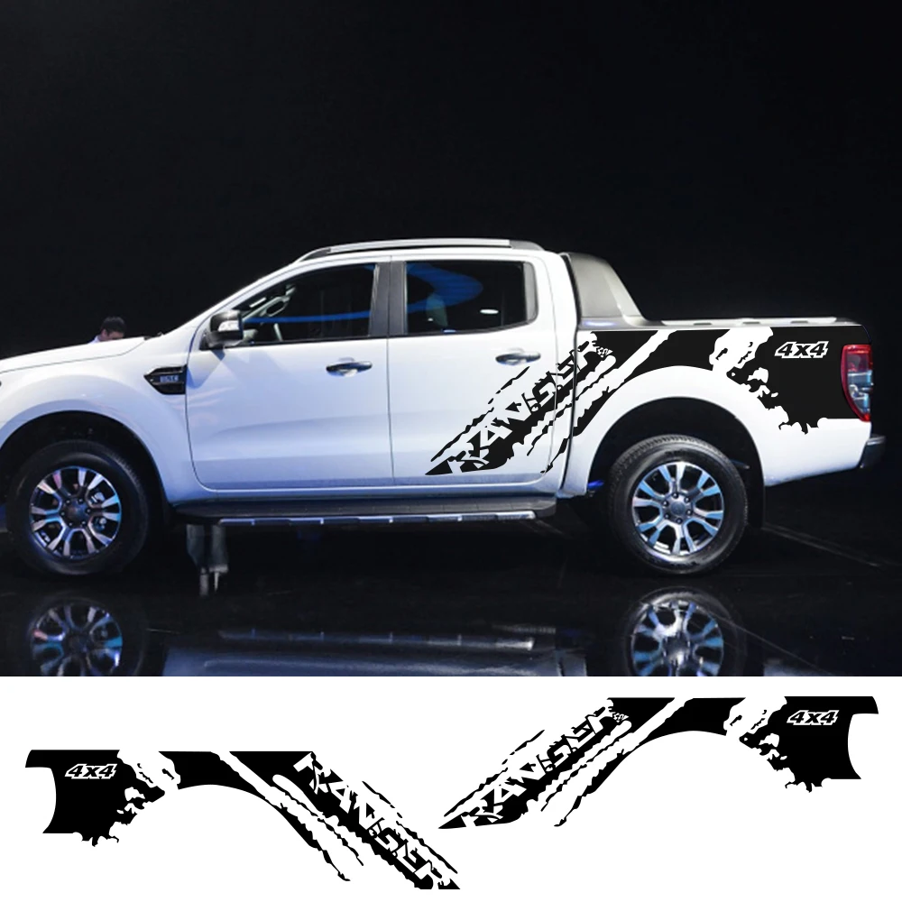 

210CMX70CM Car Side Stickers Free Shipping Auto Sports DIY Styling KK Decals Automobile for Ford Ranger Car Tuning Accessories