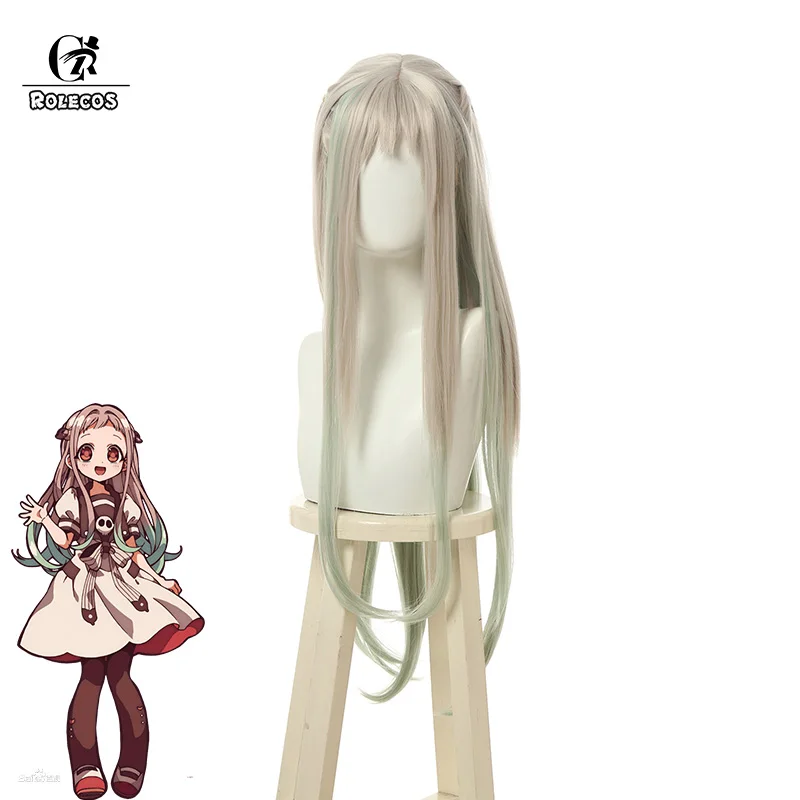 ROLECOS аниме волосы для унитаза Hanako kun Cos Nene Yashiro Косплей Синтетические длинные