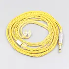 LN007365 16 Core OCC позолоченный плетеный кабель для наушников для AUDEZE iSINE 10 20 LX LCDi3 LCDi4