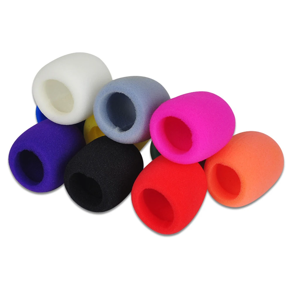 

3pcs Mix Colors Sponge Microphone Set Replacement Foam DJ Stage Windshield Wind Shield Cover Thick Washable